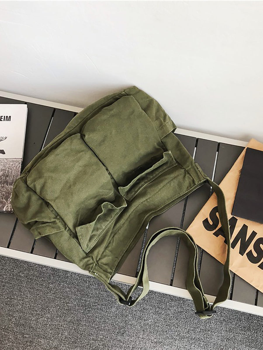 Large Capacity Casual Canvas Shoulder Bag