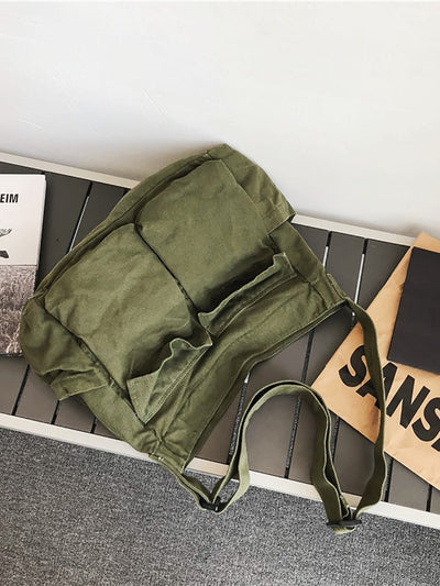 Large Capacity Casual Canvas Shoulder Bag