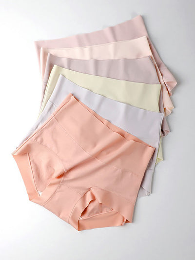 6 Pieces Summer Women Casual High Waist Underwear