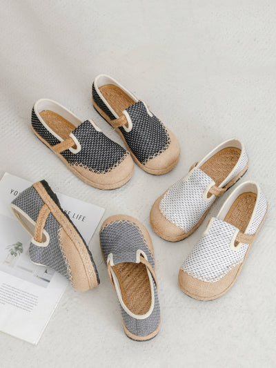 Women Summer Canvas Stitching Flat Shoes