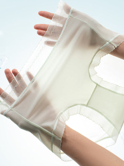 5 Pieces Summer Women Thin High Waist Underwear