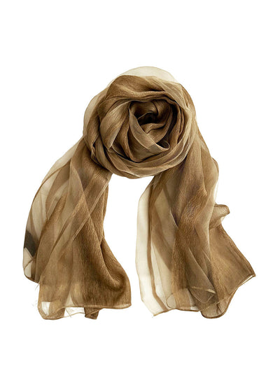 Women Summer Thin Colorblock Shawl Scarf