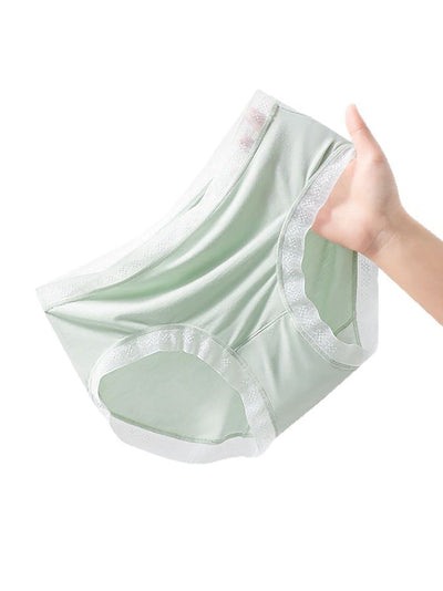 6 Pieces Summer Women Casual Colorblock Thin Underwear