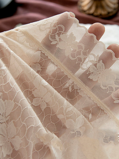 7 Pieces Summer Women Flower Lace High Waist Underwear