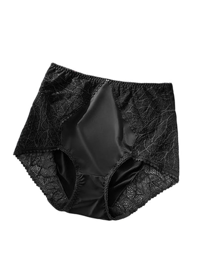 3 Pairs Women Artsy Lace Satin Underwear