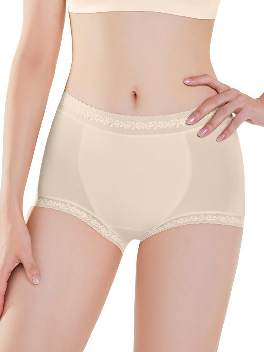 5 Pieces Summer Women Casual High Waist Lace Underwear