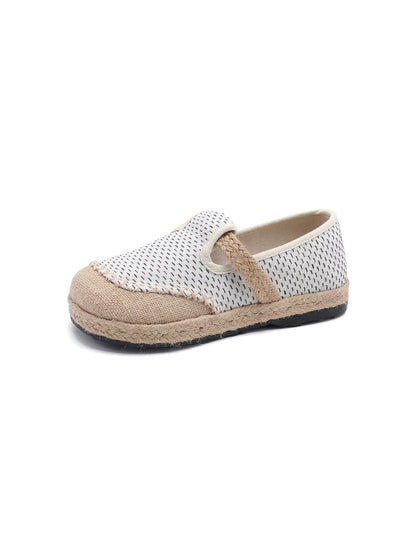 Women Summer Canvas Stitching Flat Shoes