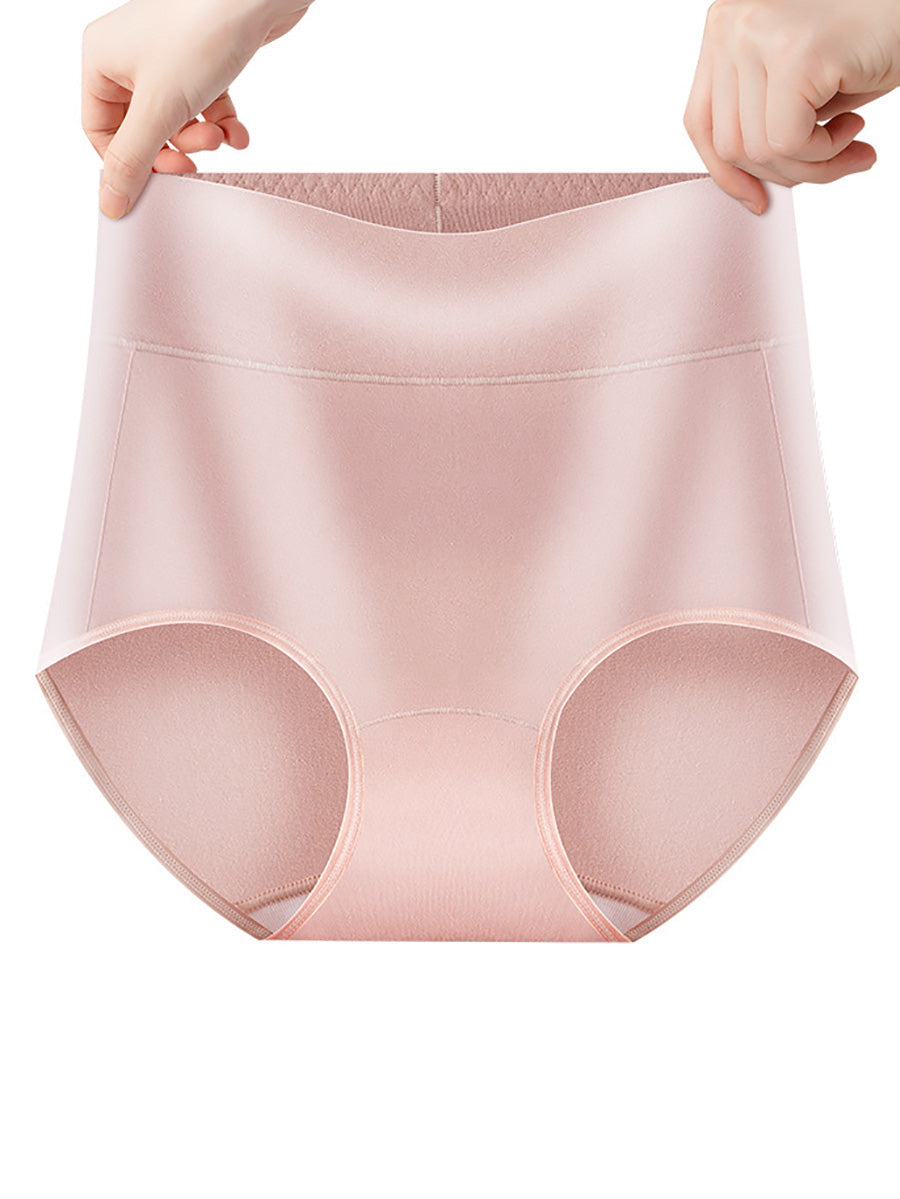 5 Pieces Summer Women High Waist Cotton Underwear