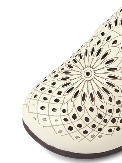 Women Summer Genuine Leather Hollow Out Shoes