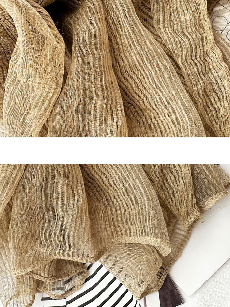 Women Thin Stripe Travel Shawl Scarf