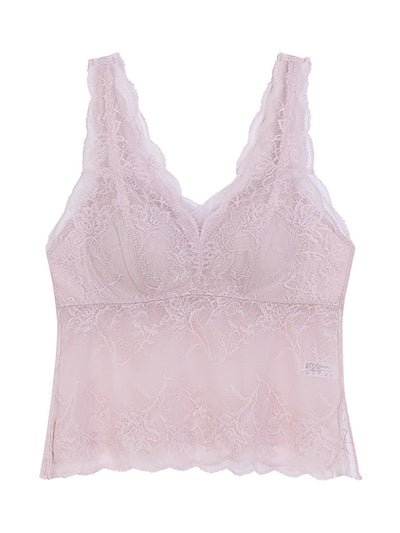 Women Summer Lace With Breast Pads Base