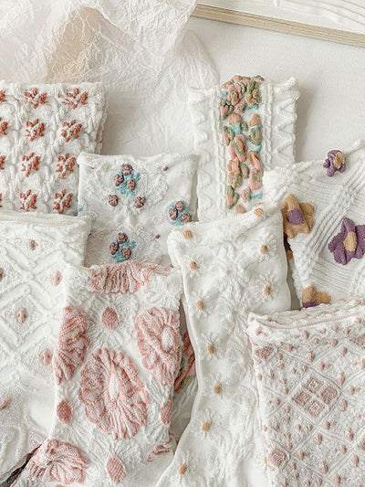 8 Pairs Women Artsy Flower Jacquard Socks