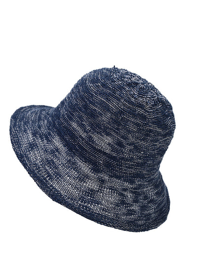 Women Summer Casual Thin Knitted Bucket Hat