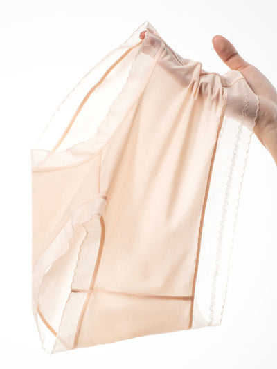 4 Pieces Summer Women Pure Color Thin Underwear