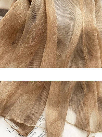 Women Summer Thin Colorblock Shawl Scarf