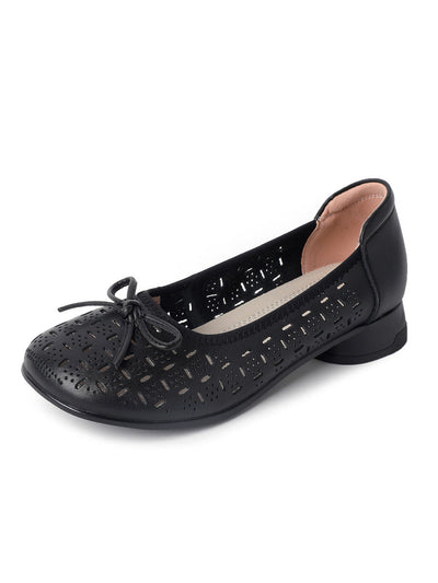 Women Summer Artsy Genuine Leather Low Heel Shoes