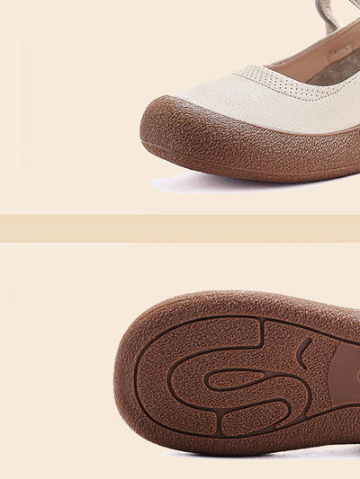 Women Spring Genuine Leather Platform Shoes