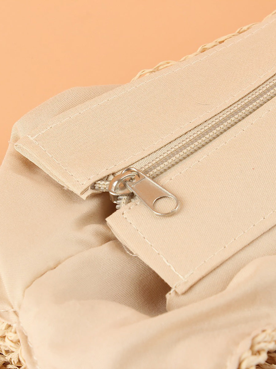 Women Summer Casual Weave Shoulder Bag