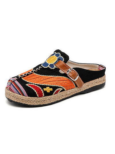 Women Ethnic Summer Embroidery Cloth Shoes