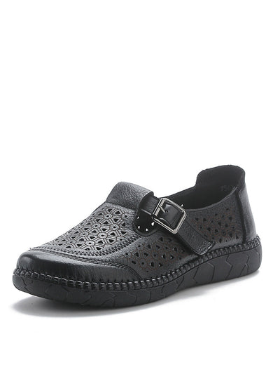 Women Summer Casual Genuine Leather Flat Sandals