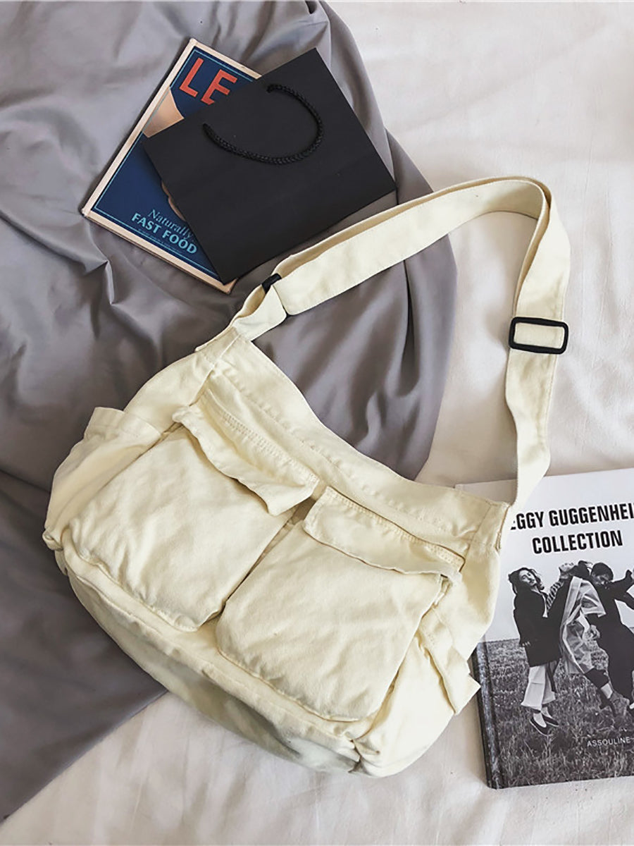 Large Capacity Casual Canvas Shoulder Bag