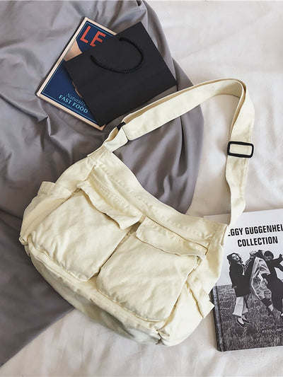 Large Capacity Casual Canvas Shoulder Bag