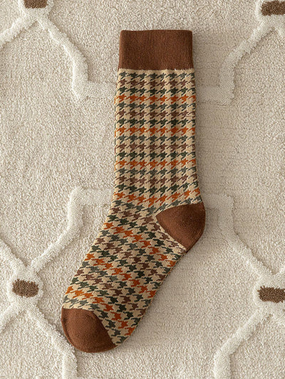 5 Pairs Women Vintage Warm Socks