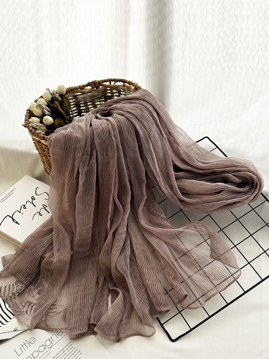 Women Thin Stripe Travel Shawl Scarf