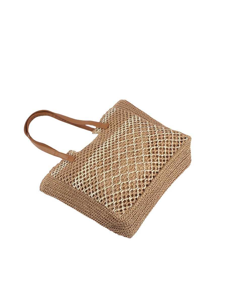 Women Summer Fashion Straw Weave Shoulder Bag