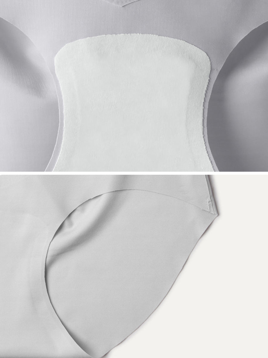 6 Pieces Summer Women Pure Color High Waist Underwear