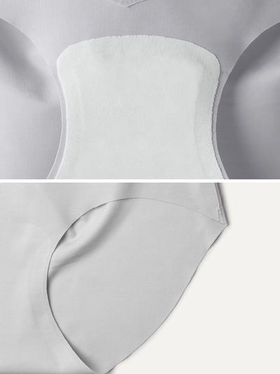 6 Pieces Summer Women Pure Color High Waist Underwear