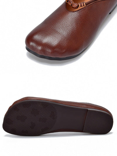 Women Vintage Summer Soft Leather Sandals