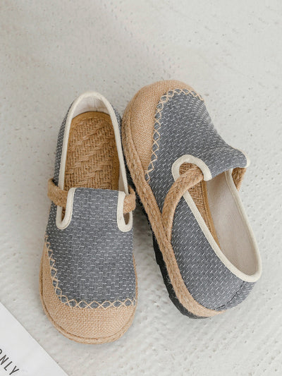 Women Summer Canvas Stitching Flat Shoes