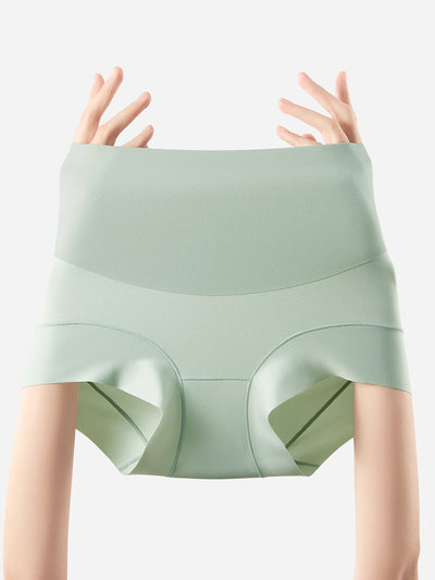 2 Pieces Summer Women Pure Color High Waist Underwear