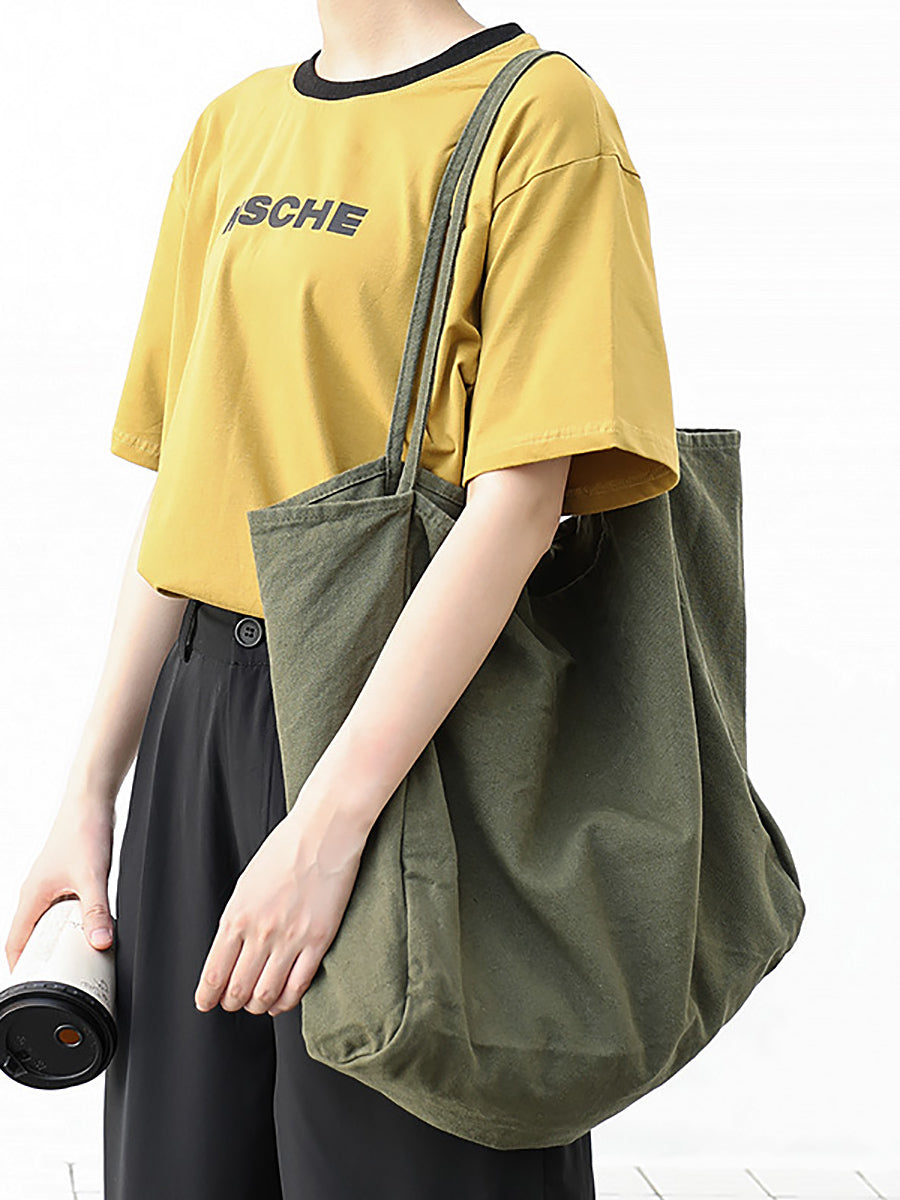 Women Casual Canvas Large Capacity Shoulder Bag