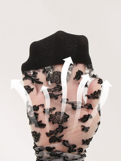 7 Pairs Women Summer Artsy Flower Lace Socks