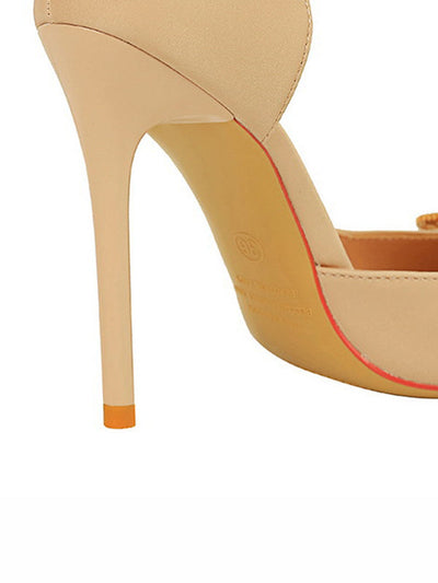 Pointed-Toe Shallow Cut Pumps Scarpin Salto