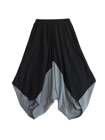 Harem Pants Irregular Clipping Split-Joint Casual Pants Bottoms