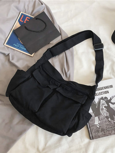 Large Capacity Casual Canvas Shoulder Bag