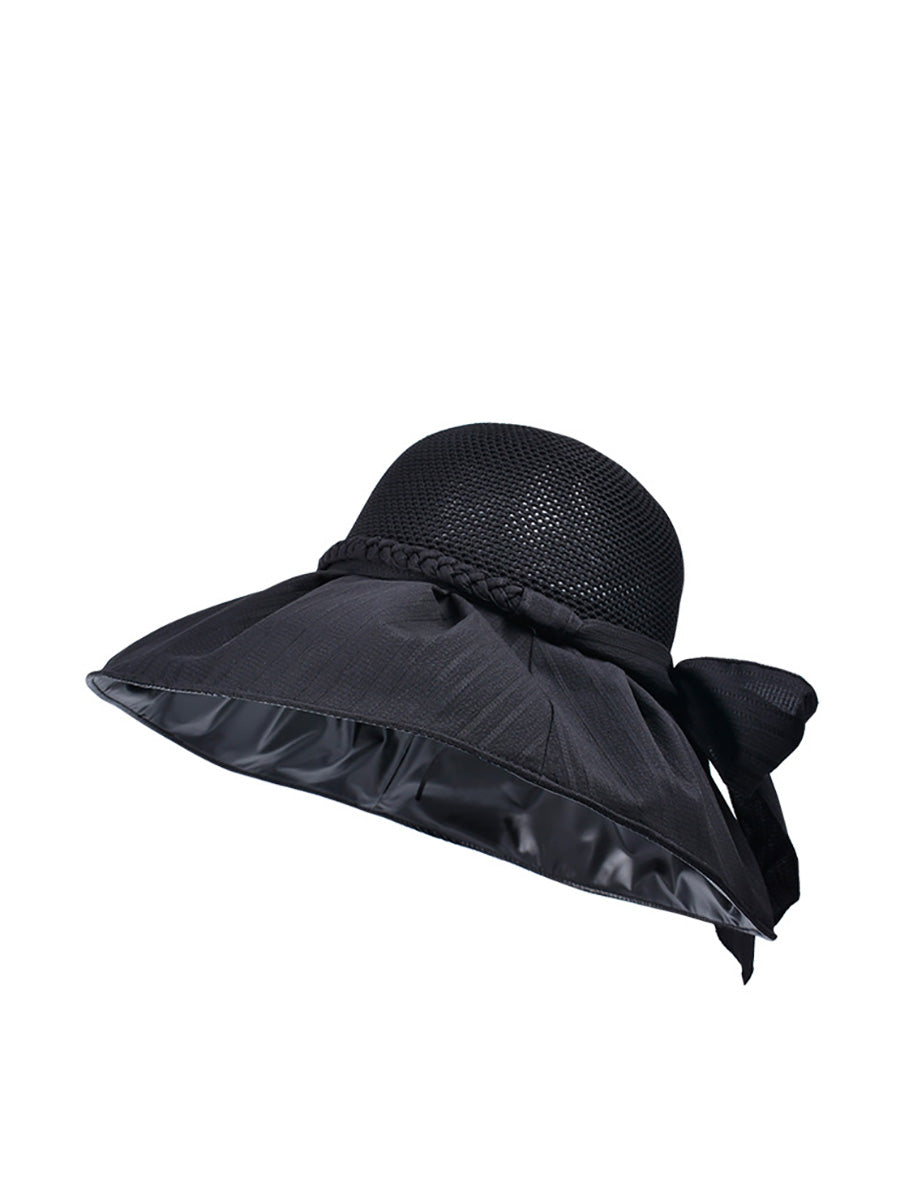 Women Summer Artsy Straw Spliced Sunproof Hat