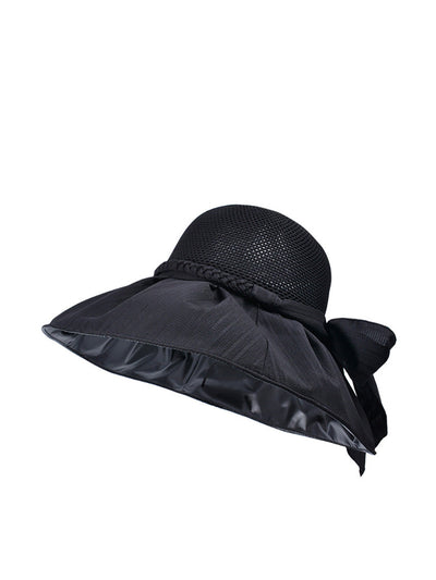 Women Summer Artsy Straw Spliced Sunproof Hat