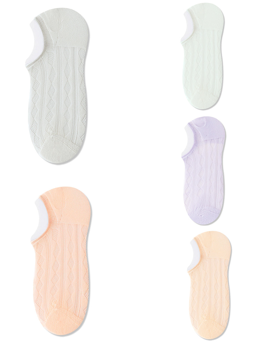 5 Pairs Women Summer Thin Short Socks