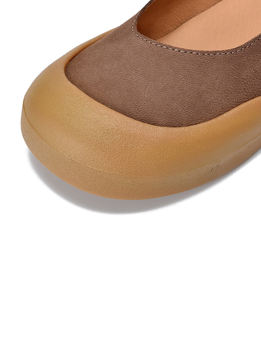 Women Casual Genuine Leather Flat Shoes