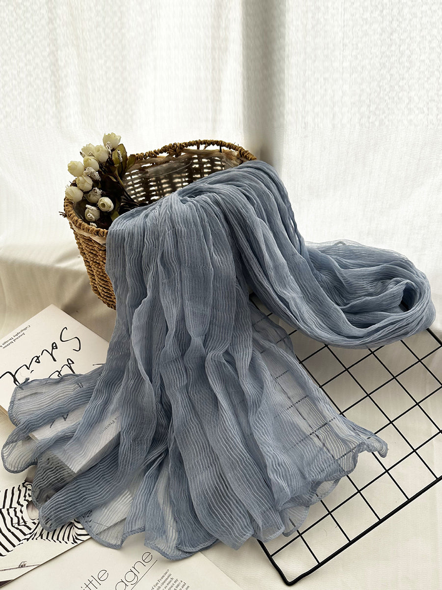 Women Thin Stripe Travel Shawl Scarf