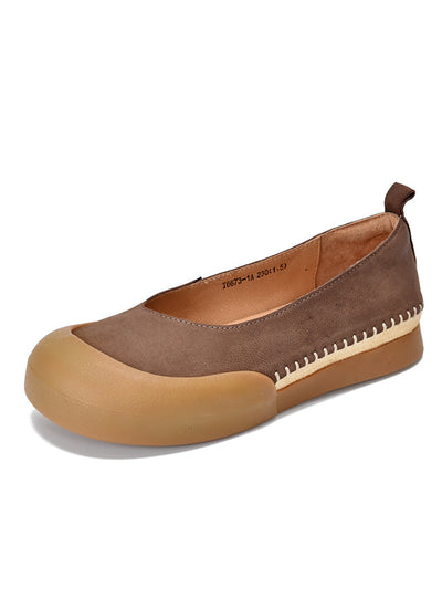 Women Casual Genuine Leather Flat Shoes