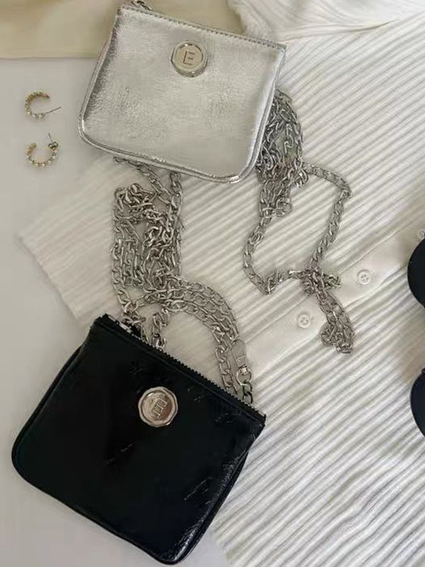 Chains Shiny Split-Joint Bags Accessories Crossbody Bags