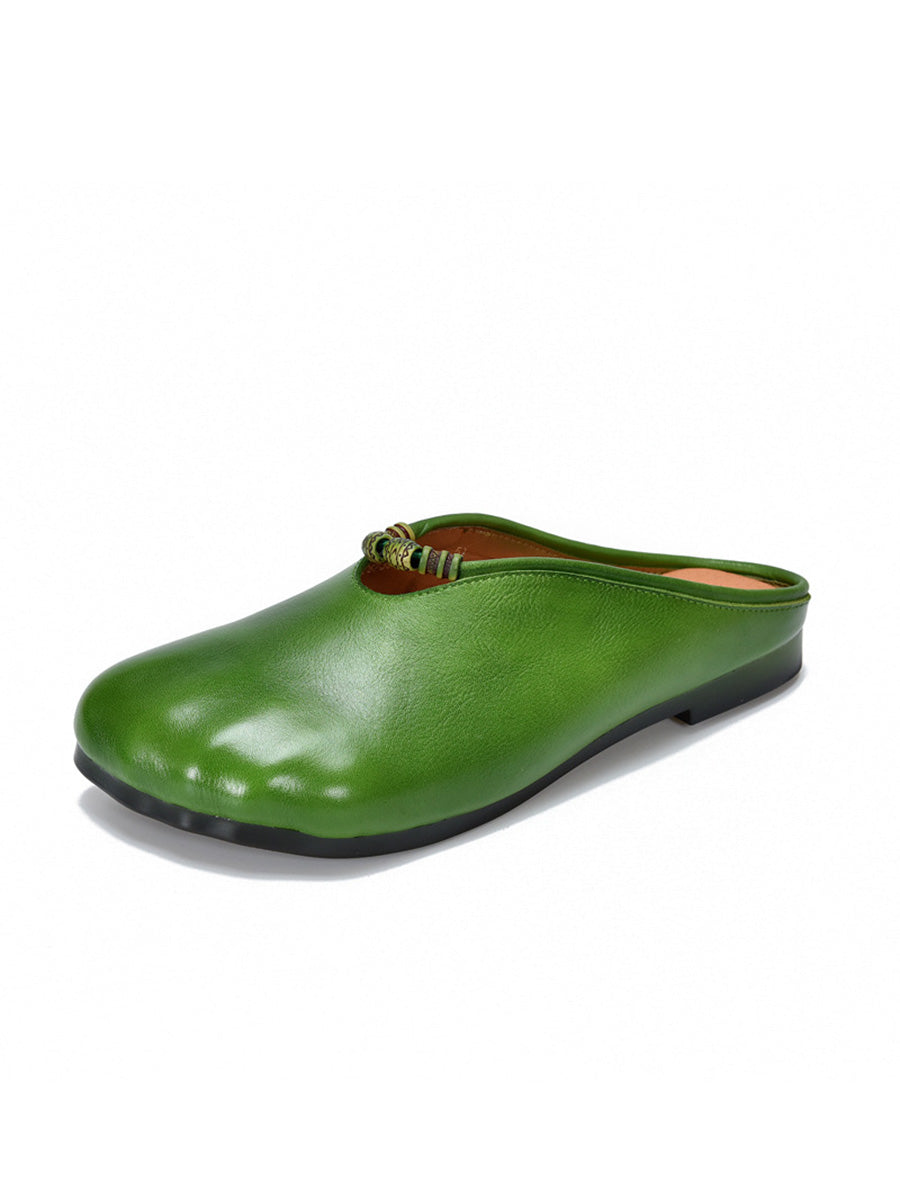 Women Vintage Summer Soft Leather Sandals