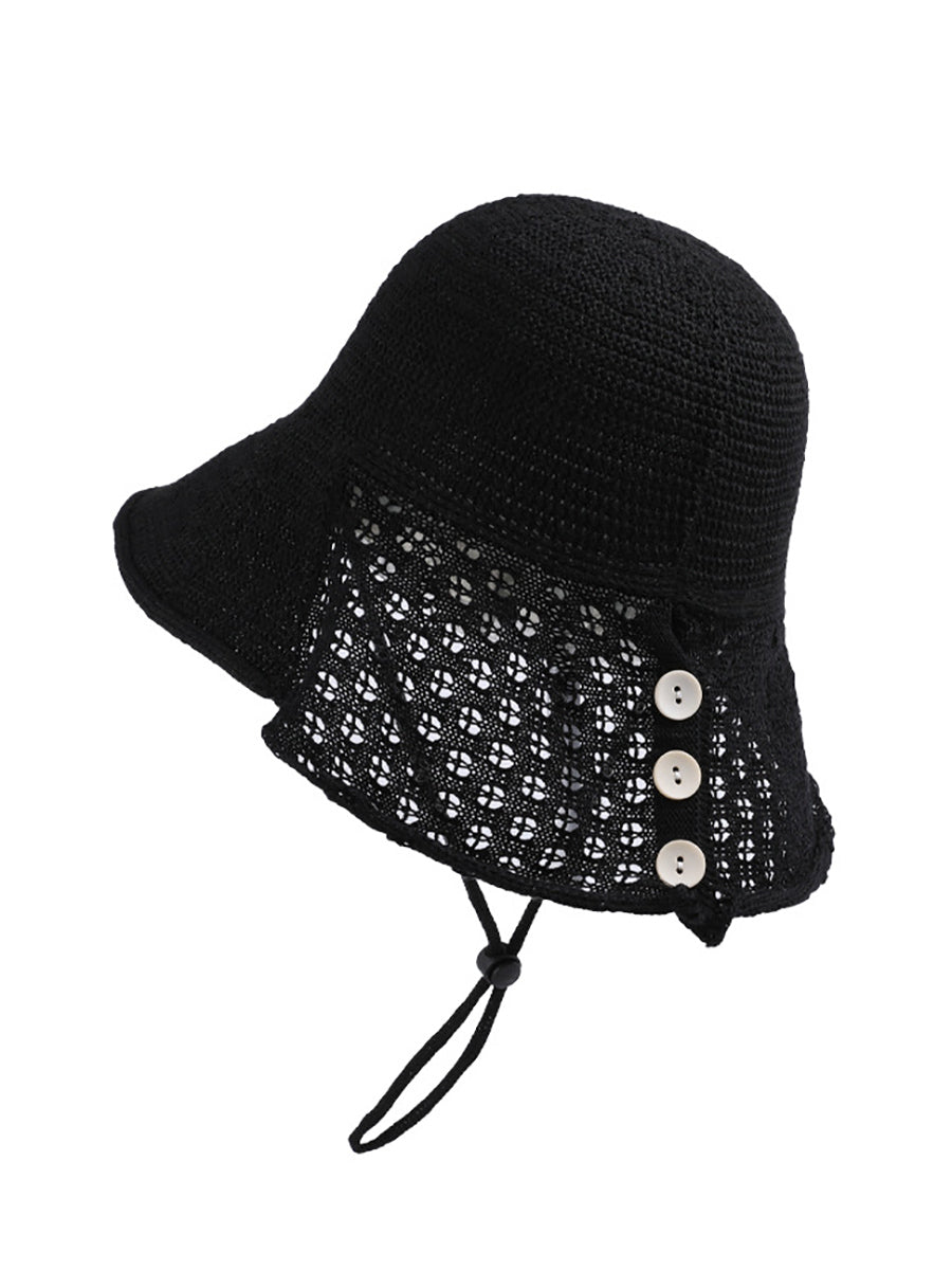 Women Casual Pure Color Knit Sunproof Hat