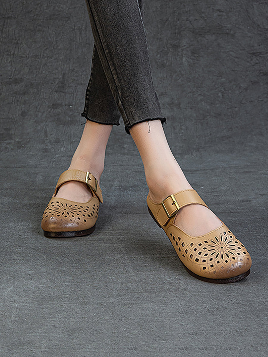 Women Summer Casual Genuine Leather Sandals