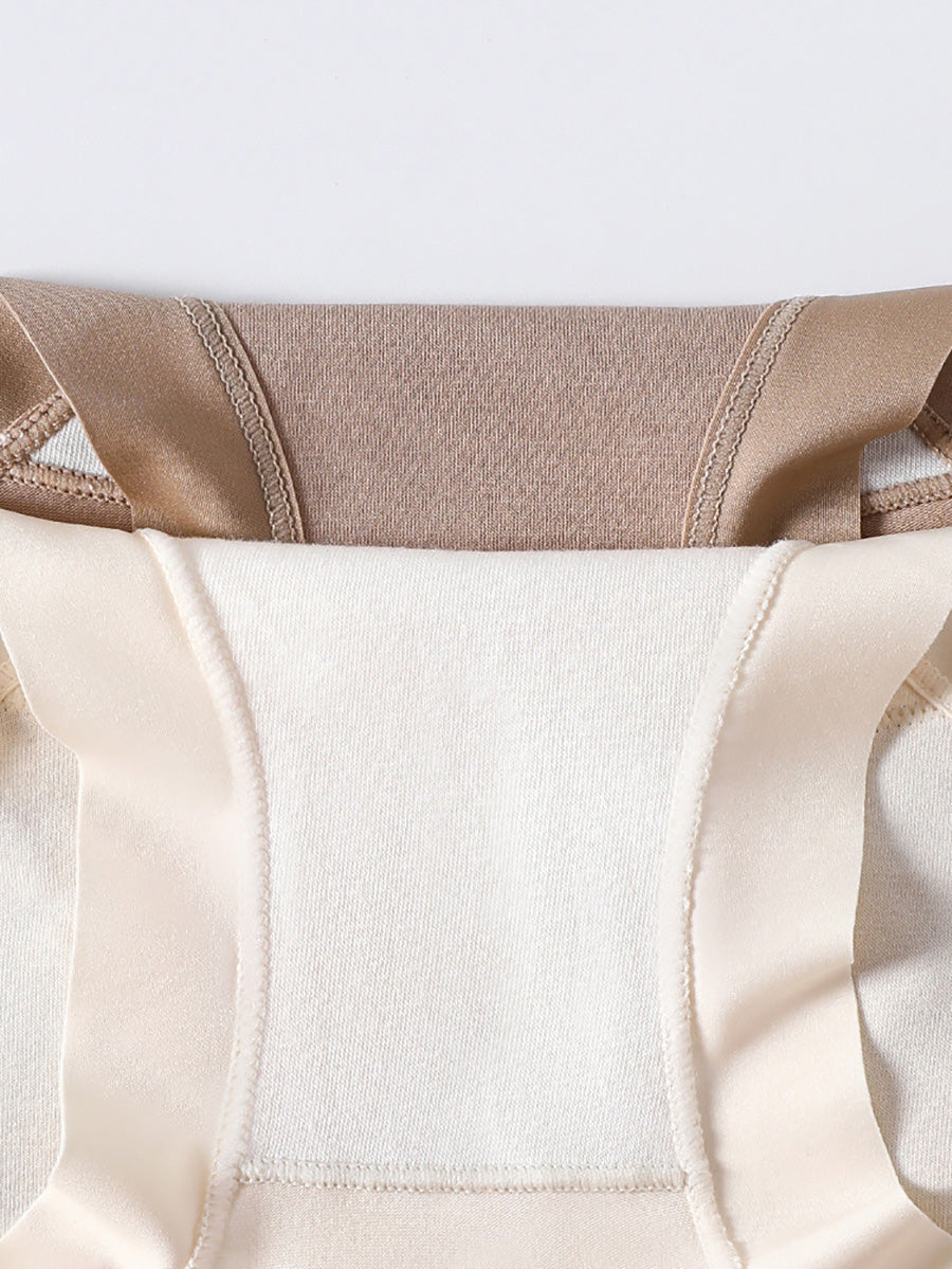 7 Pieces Summer Women Artsy Pure Color Underwear